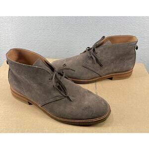 Clarks Boots Mens 9.5 M Brown Clarkdale Lace Up Shoe Suede Leather Dressy Casual